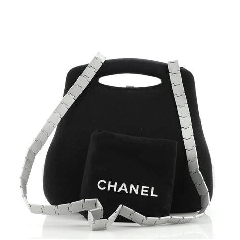 limited edition black canvas chanel millennium 2005 bag|Chanel 2005 Bag .